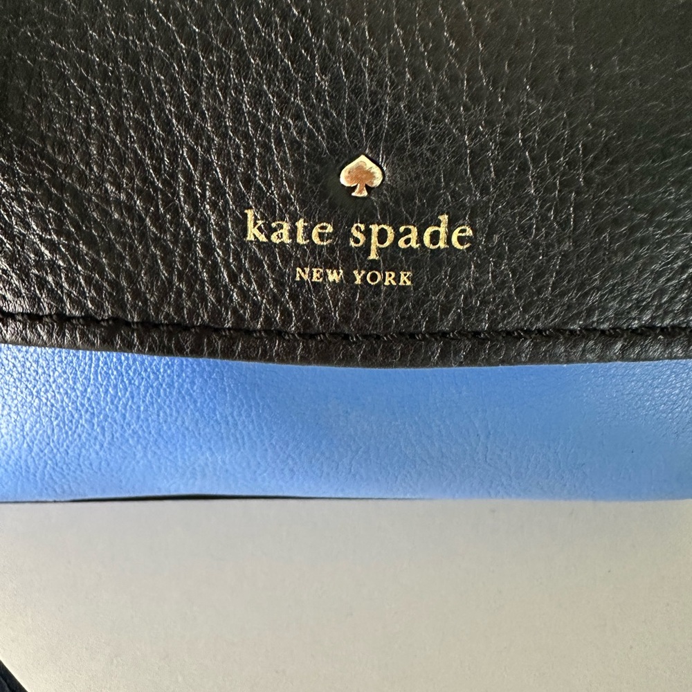 Kate Spade White Black and Blue Crossbody Bag